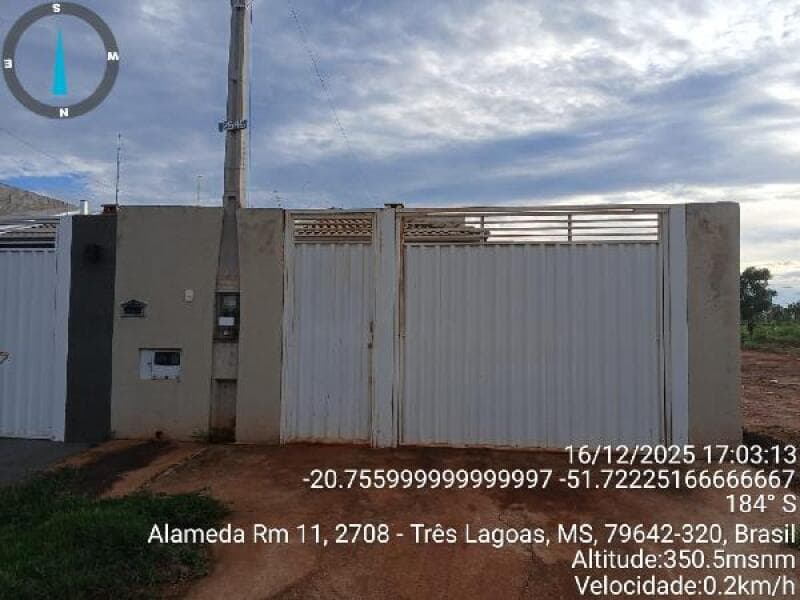 Casa em leilão em Três Lagoas - MS, bairro Residencial Montanini — LOTE 198 CASA - TRES LAGOAS