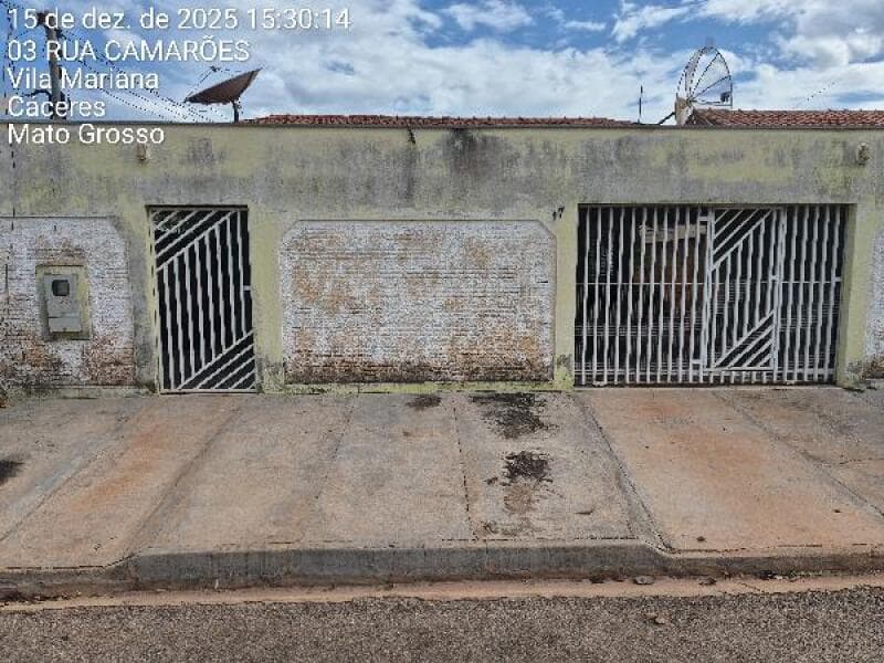 Casa em leilão em Cáceres - MT, bairro Vila Mariana — LOTE 199 CASA - CACERES
