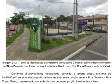 Foto 3 de 9: Terreno em leilão em Camaçari - BA, bairro Bairro dos 46 — LOTE 002 TERRENO C/ 5.425,00 m2, BAIRRO DOS 46, CAMAÇARI / BA