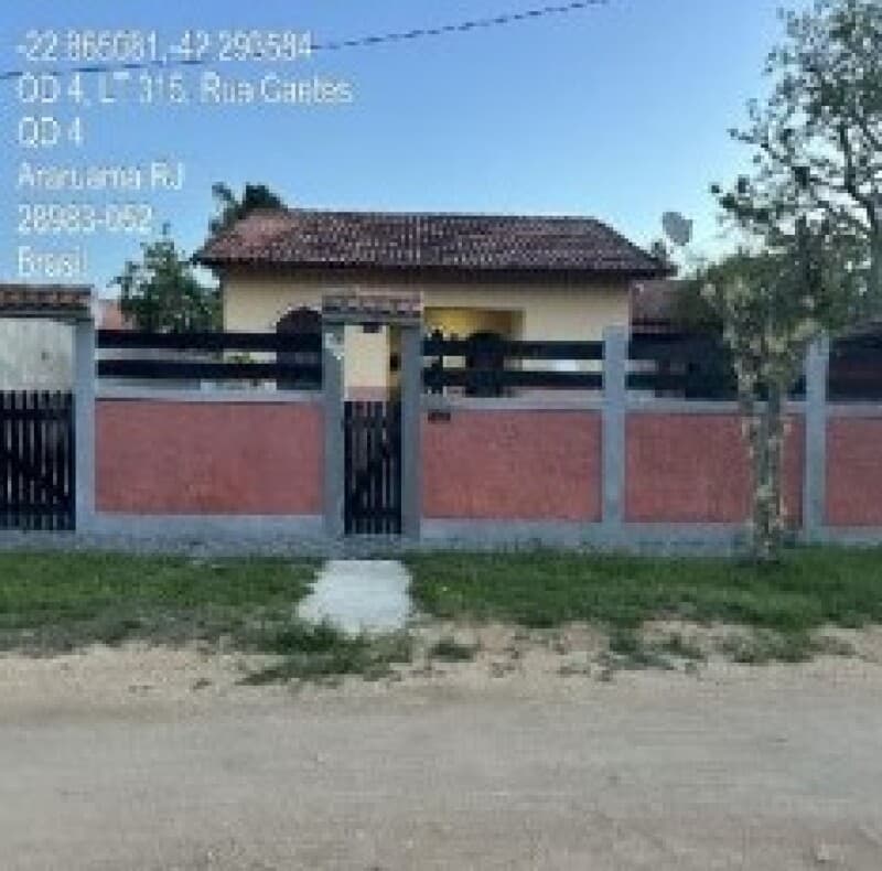 Casa em leilão em Araruama - RJ, bairro Paraty — LOTE 307 RJ - ARARUAMA