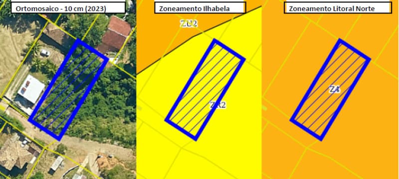Foto 2 de 3: Terreno em leilão em Ilhabela - SP, bairro Ribeirão — LOTE 002 Terreno Localizado na Rua Rosa Rodrigues da Silva, 187 · Ribeirão (lado sul)