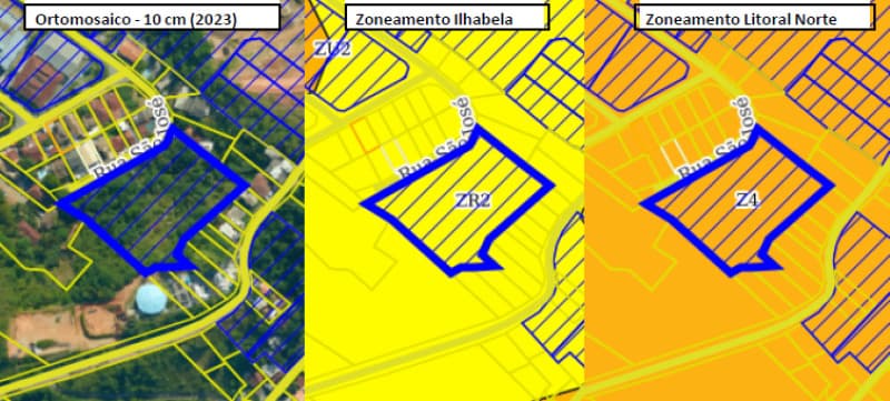 Foto 2 de 3: Terreno em leilão em Ilhabela - SP, bairro Água Branca — LOTE 003 Terreno Localizado na Rua São José, 537 · Água Branca (lado norte/central)