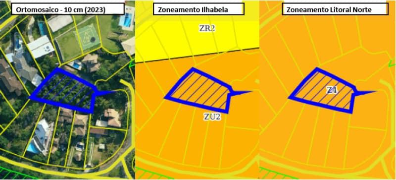 Foto 2 de 3: Terreno em leilão em Ilhabela - SP — LOTE 006 Terreno Localizado na Travessa do Mundeu, s/nº · Engenho D'Água (lado norte)