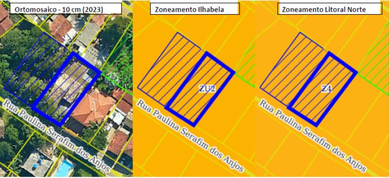Foto 2 de 3: Terreno em leilão em Ilhabela - SP, bairro Ribeirão — LOTE 007 Terreno Localizado na Rua Paulina Serafim dos Anjos, 249 · Ribeirão (lado sul)
