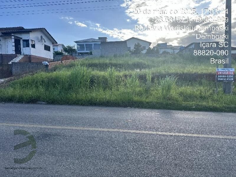 Terreno em leilão em Içara - SC, bairro Demboski — LOTE 014 Imóvel