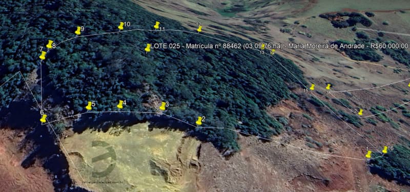 Terreno em leilão em Lagoa Formosa - MG — LOTE 025 Terreno