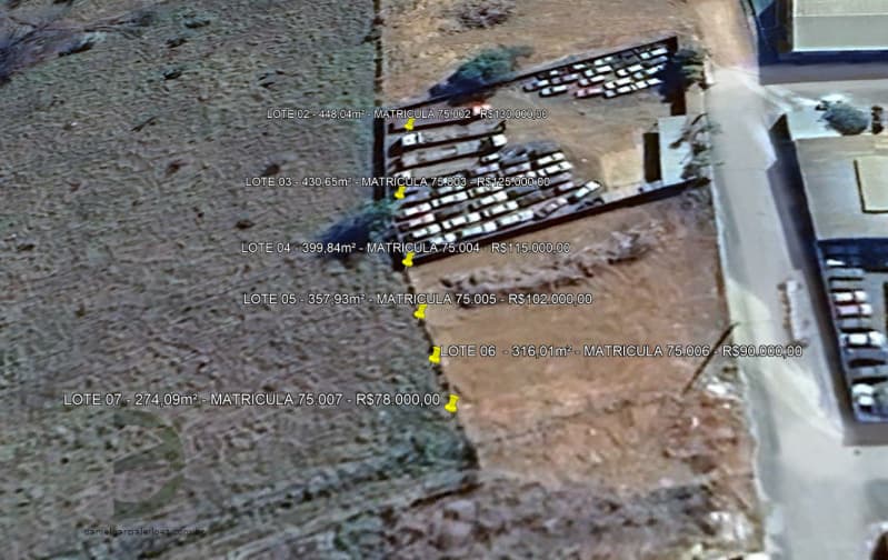 Terreno em leilão em Lagoa Formosa - MG, bairro Bom Retiro — LOTE 006 DIVERSOS