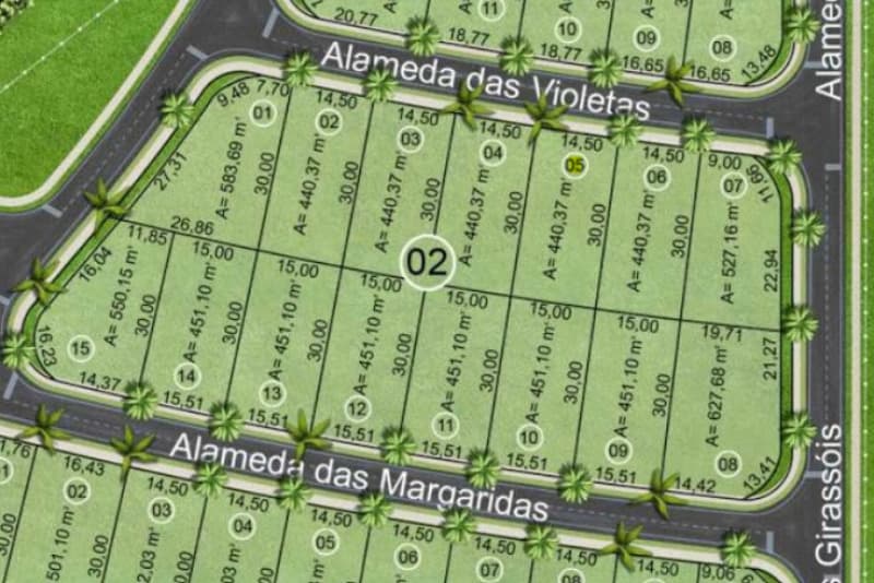 Terreno em leilão em Porto Velho - RO — LOTE 001-2 LOTE NO LOTEAMENTO ECOVILLE - PORTO VELHO