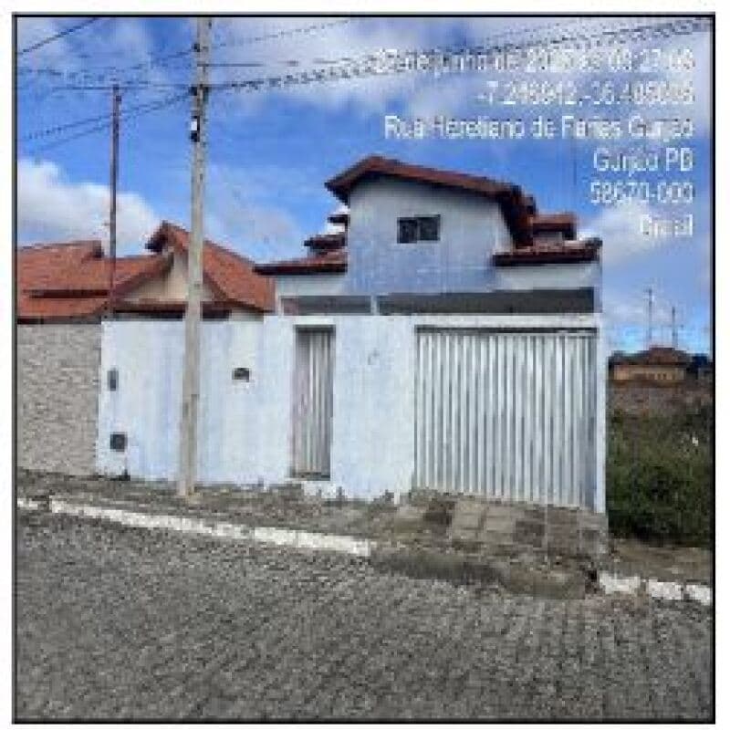 Casa em leilão em Gurjão - PB — LOTE 159 Casa