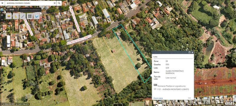 Foto 4 de 4: Terreno em leilão em Maringá - PR — LOTE 001 Terreno urbano com ou sem benfeitoria