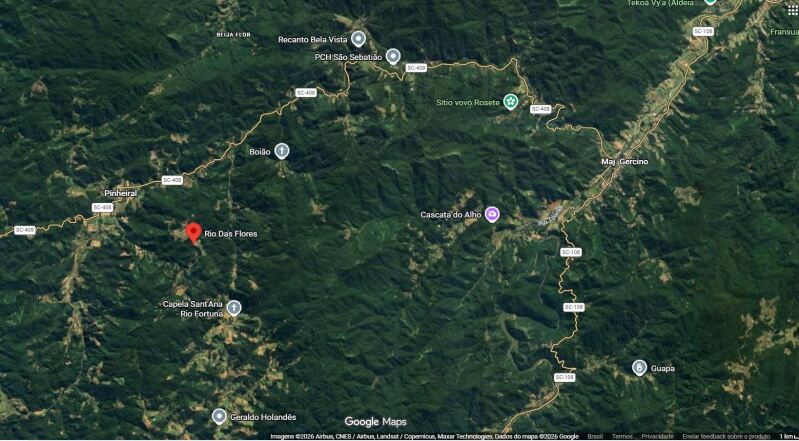 Terreno em leilão em Major Gercino - SC — LOTE 001 Terreno rural com ou sem benfeitoria