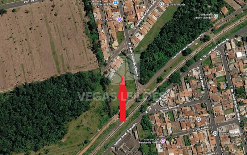 Foto 2 de 3: Terreno em leilão em Ribeirão Preto - SP, bairro Jardim Ouro Branco — LOTE 002 Terreno com 2.978,65 m² no Jd. Ouro Branco, Rib. Preto/SP