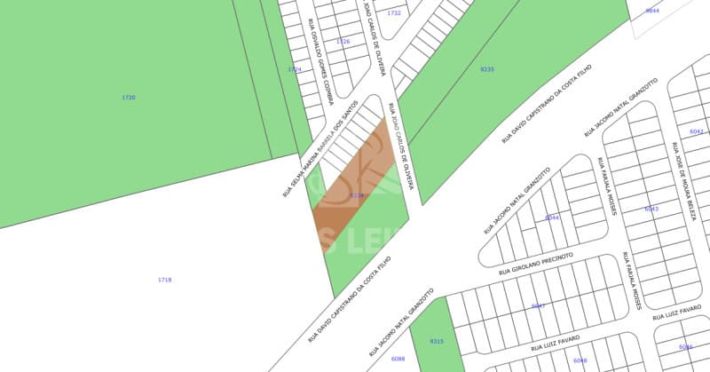 Foto 3 de 3: Terreno em leilão em Ribeirão Preto - SP, bairro Jardim Ouro Branco — LOTE 002 Terreno com 2.978,65 m² no Jd. Ouro Branco, Rib. Preto/SP