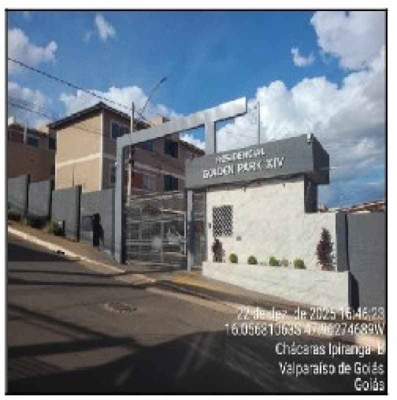 Apartamento em leilão em Valparaíso De Goiás - GO, bairro Chacaras Ypiranga — LOTE 102 Apartamento