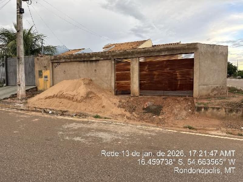 Casa em leilão em Rondonópolis - MT — LOTE 180 Casa