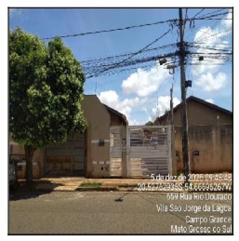 Casa em leilão em Campo Grande - MS, bairro Vila São Jorge da Lagoa — LOTE 136 CASA