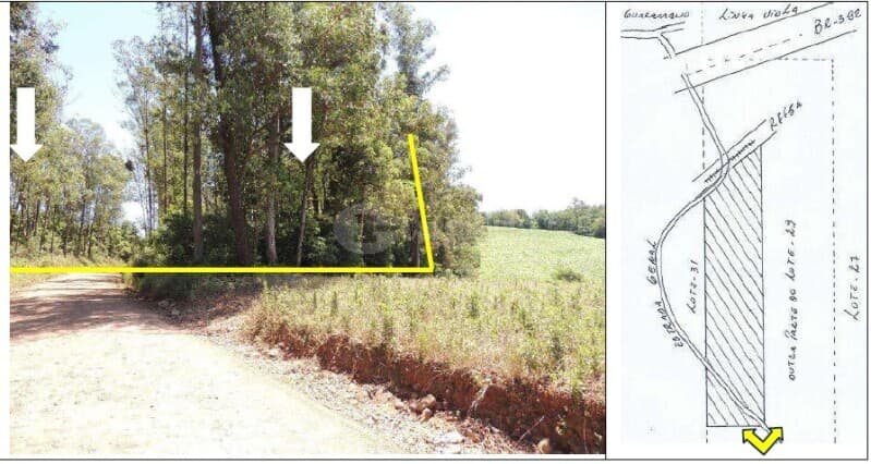 Foto 5 de 6: Terreno em leilão em Guarani Das Missões - RS — LOTE 010 5,497703 HAS DE PARTE DO LOTE RURAL Nº 29 DA LINHA SECA – GUARANI DAS MISSÕES/RS