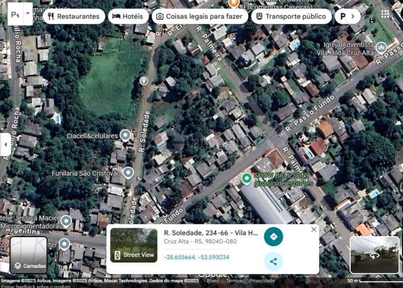 Foto 26 de 26: Terreno em leilão em Cruz Alta - RS, bairro Hilda — LOTE 028 Terreno de 4.652,00m² na Rua Soledade, Cruz Alta/RS