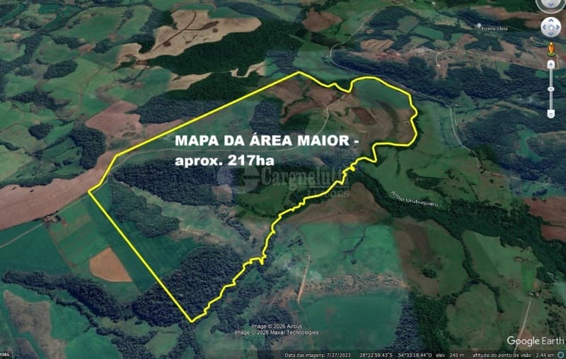 Terreno em leilão em São Luiz Gonzaga - RS — LOTE 001 22,ha em São Lourenço das Missões - São Luiz Gonzaga/RS