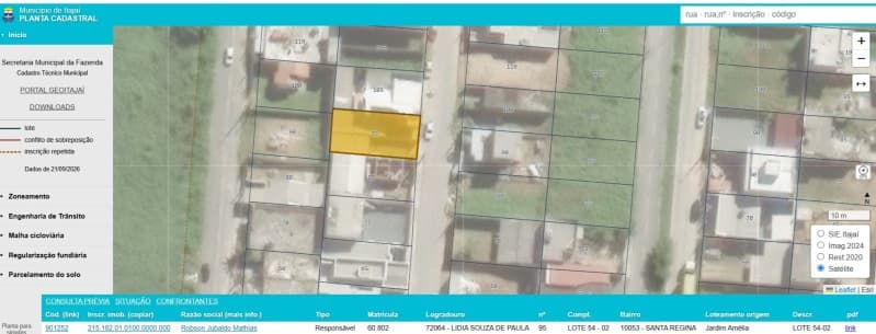 Foto 4 de 4: Terreno em leilão em Itajaí - SC, bairro Espinheiros — LOTE 001 Terreno urbano com ou sem benfeitorias