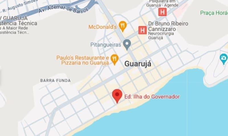 Foto 12 de 12: Apartamento em leilão em Guarujá - SP — LOTE 001 LEILÃO JUDICIAL - Direitos fiduciários sob. Apto. de 97,53 m², Ed. Ilha do Governador - Cen