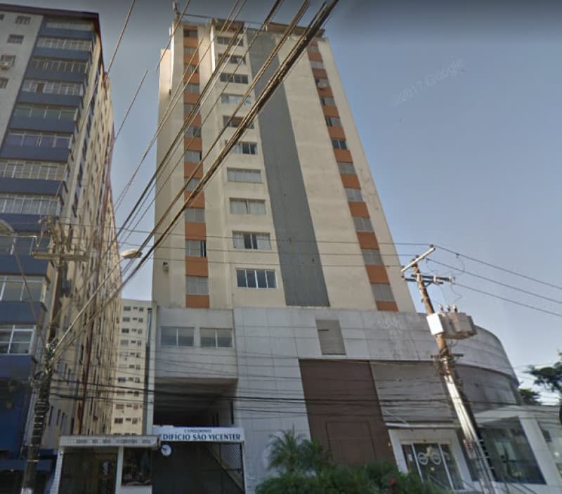 Apartamento em leilão em São Vicente - SP, bairro Centro — LOTE 001 LEILÃO JUDICIAL - Apto. de 103,72 m², Cond. Ed. São Vicenter - Centro, São Paulo/SP