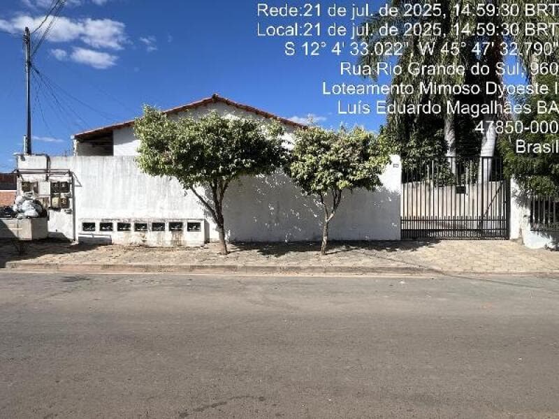 Casa em leilão em Luís Eduardo Magalhães - BA — LOTE 024 CASA EM LUIS EDUARDO MAGALHAES/BA - DESCONTO DE 40,74% DO VALOR DE AVALIAÇÃO