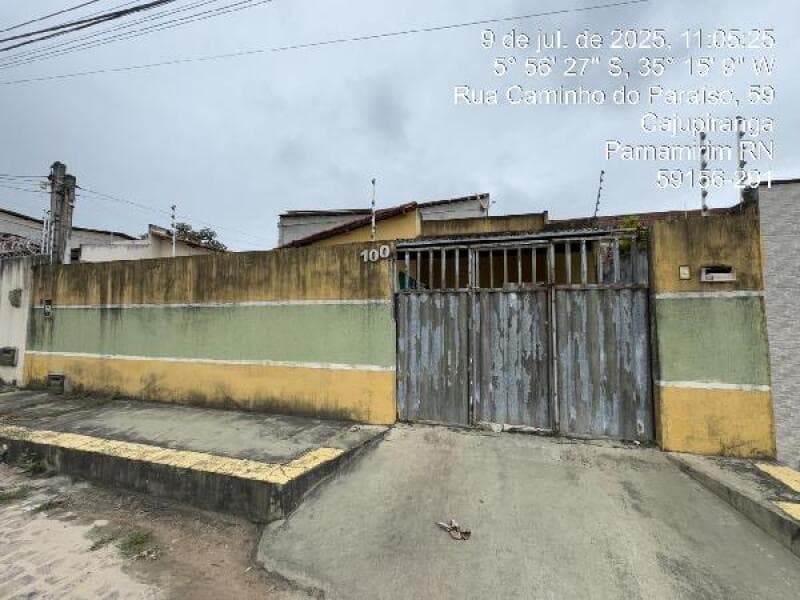 Casa em leilão em Parnamirim - RN — LOTE 349 CASA EM PARNAMIRIM/RN - DESCONTO DE 42,07% DO VALOR DE AVALIAÇÃO