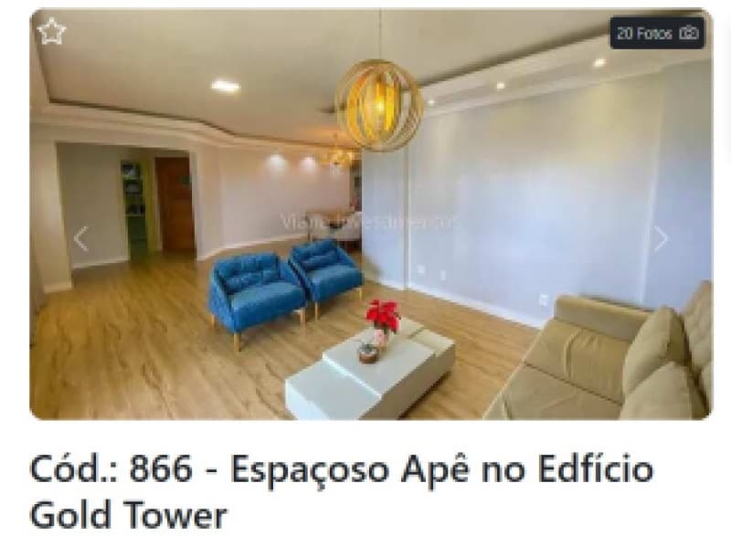 Foto 1 de 3: Apartamento em leilão em Porto Velho - RO — LOTE 001 APARTAMENTO NO EDIFICIO GOLD TOWER EM PORTO VELHO