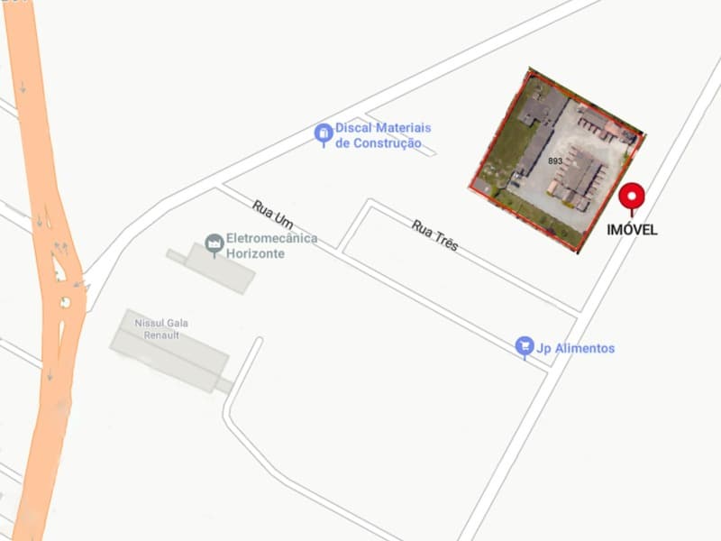 Foto 2 de 4: Terreno em leilão em Pelotas - RS — LOTE 001 Imóvel com área de 4.624,48m² na Av. Zeferino Costa em Pelotas