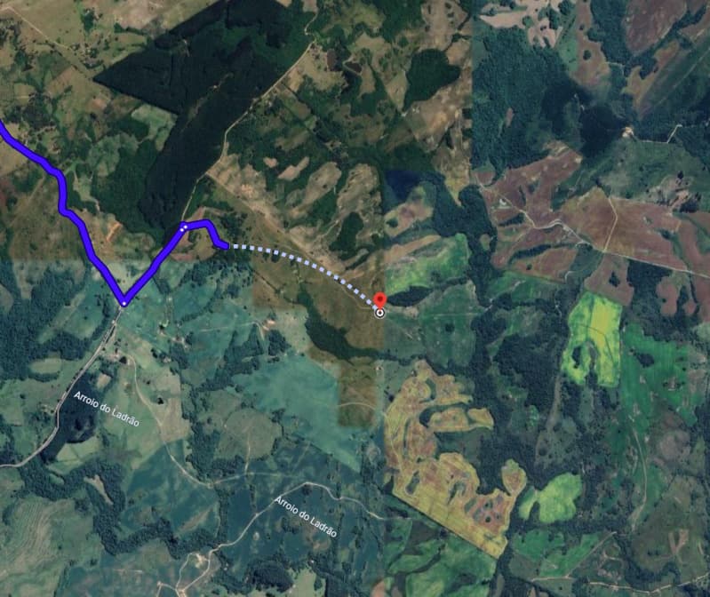 Terreno em leilão em Encruzilhada Do Sul - RS — LOTE 013 A fração de 4 Hectares e 73 Ares dentro de um todo maior na localidade de Cerro da Madeira,