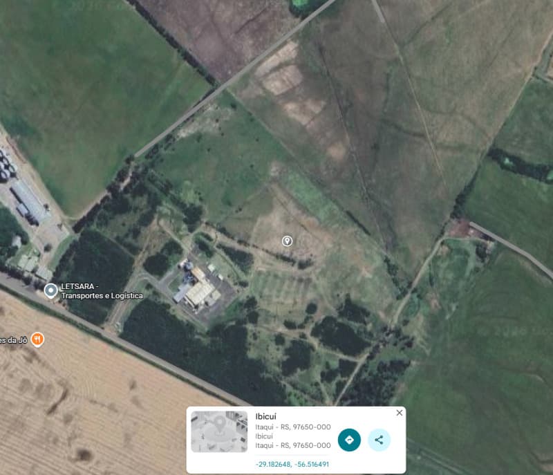 Terreno em leilão em Itaqui - RS — LOTE 001 Uma fração de terras com 03 hectares dentro de um todo maior, sem benfeitorias, em Itaqui/R
