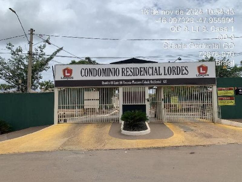Casa em leilão em Cidade Ocidental - GO — LOTE 121 COND LORDES -8444402676905
