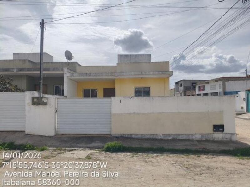 Casa em leilão em Itabaiana - PB, bairro Alto Alegre — LOTE 110 CASA-8444424893909
