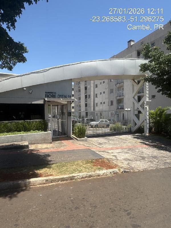 Apartamento em leilão em Cambé - PR — LOTE 156 COND FIORE D ITALIA-8787711001786