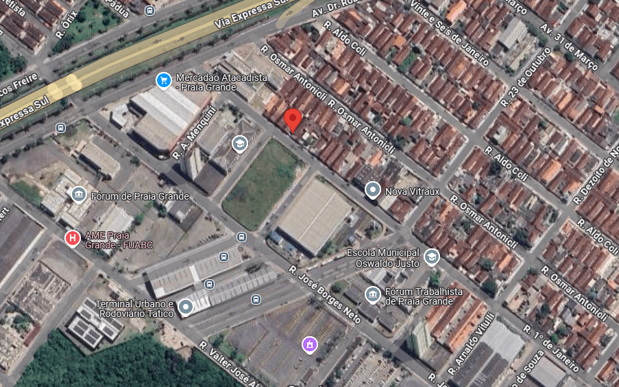 Foto 3 de 3: Casa em leilão em Praia Grande - SP — LOTE 20: Casa com 73,55 m² - Mirim