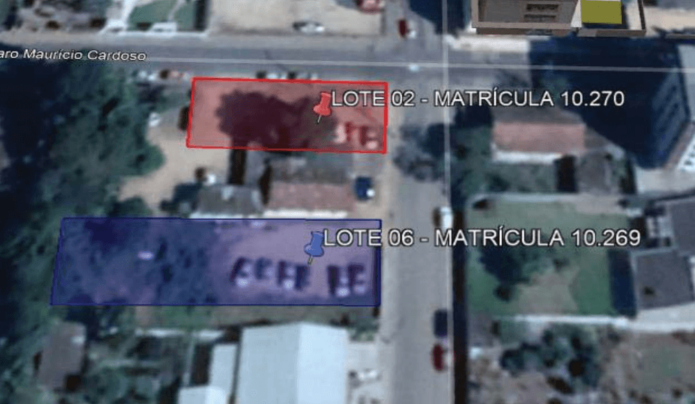 Terreno em leilão em Içara - SC — LOTE 19: Terrenos com área total de 1.061,00 m² - Centro