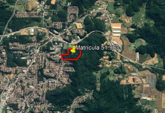 Foto 2 de 4: Terreno em leilão em Blumenau - SC — LOTE 1: Terreno com 162.440,11 m² - Tribess