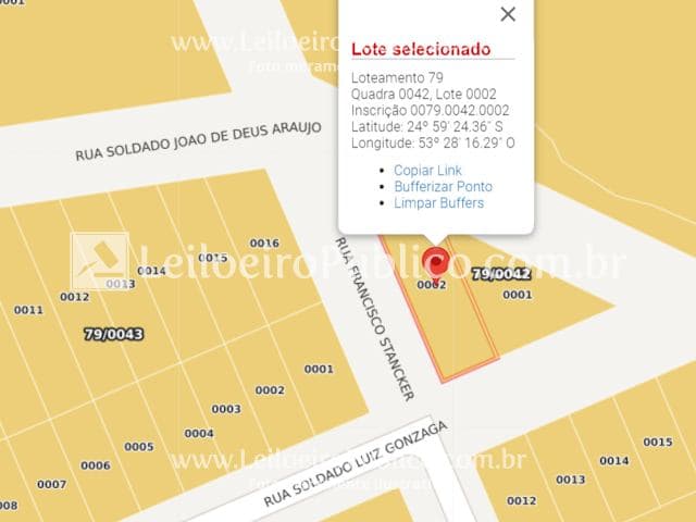 Foto 7 de 8: Terreno em leilão em Cascavel - PR — CASCAVEL (PR): IMÓVEL 696,15 m²
