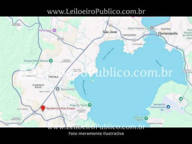 Foto 9 de 9: Apartamento em leilão em Palhoça - SC, bairro Aririú — PALHOÇA (SC): APARTAMENTO 48,88 m²