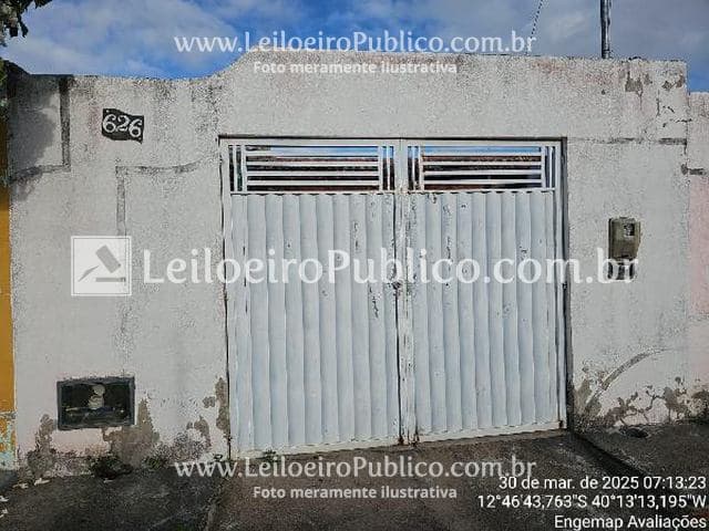 Casa em leilão em Iaçu - BA — IAÇU (BA): CASA, 70,6M2