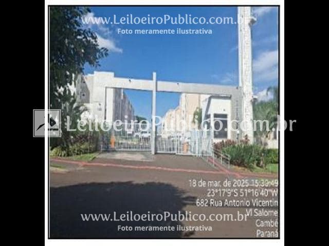 Apartamento em leilão em Cambé - PR — CAMBÉ (PR): APTO, 38,4M2