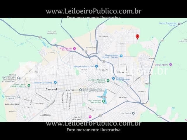 Foto 5 de 5: Terreno em leilão em Cascavel - PR — CASCAVEL (PR): IMÓVEL 275,24 m²