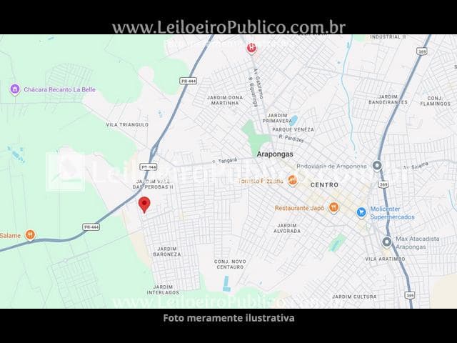 Foto 9 de 9: Terreno em leilão em Arapongas - PR, bairro Jardim Interlagos Ii — ARAPONGAS (PR): IMÓVEL 150,00 m²