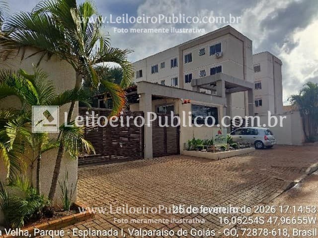 Apartamento em leilão em Valparaíso De Goiás - GO, bairro Parque Esplanada I — VALPARAÍSO DE GOIÁS (GO):  APARTAMENTO 63,77M2