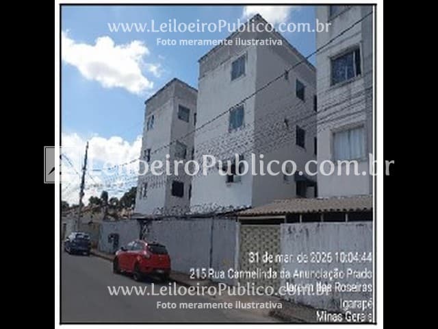 Apartamento em leilão em Igarapé - MG, bairro Jardim das Roseiras — IGARAPÉ (MG):  APARTAMENTO 47,75M2