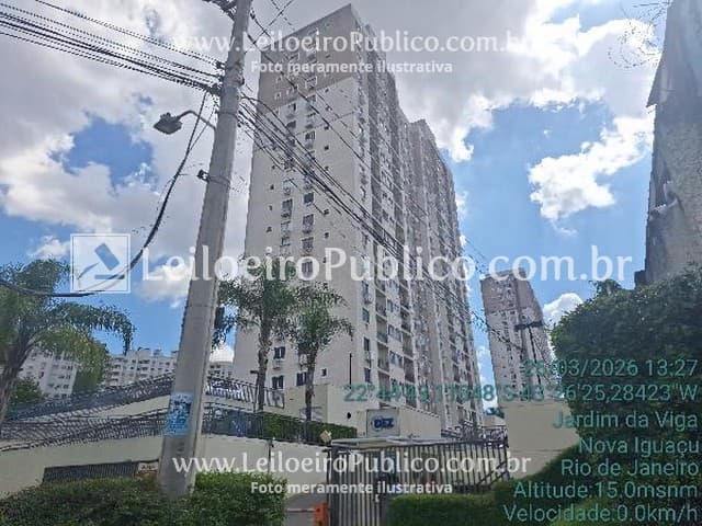 Apartamento em leilão em Nova Iguaçu - RJ, bairro Rancho Novo — NOVA IGUAÇU (RJ):  APARTAMENTO 53,07M2