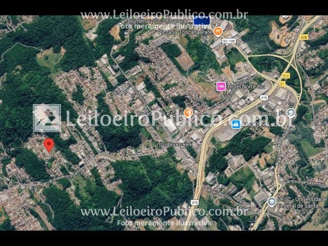 Foto 8 de 9: Casa em leilão em Blumenau - SC, bairro Itoupavazinha — BLUMENAU (SC): TERRENO 360,00 m²