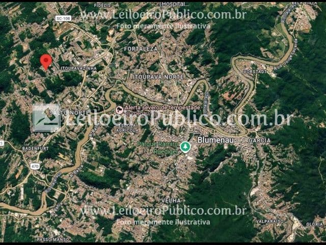 Foto 9 de 9: Casa em leilão em Blumenau - SC, bairro Itoupavazinha — BLUMENAU (SC): TERRENO 360,00 m²