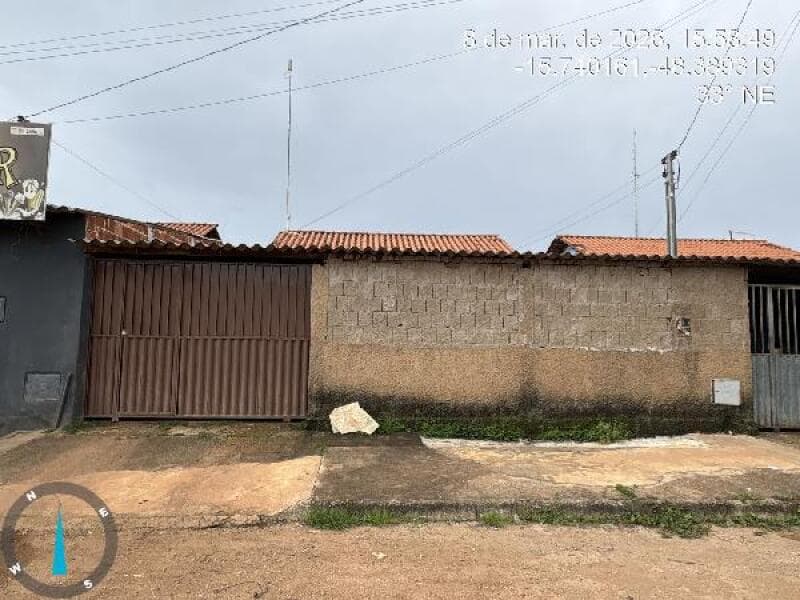 Casa em leilão em Cocalzinho De Goiás - GO, bairro Girassol — LOTE 067 [8444407184334] Casa - 51 m² - LOT RES ITAMAR NOBREGA III - COCALZINHO DE GOIAS - GO